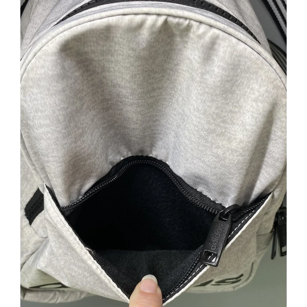 Adidas Core Mini Backpack White Jersey Black Travel Pouch Unisex‎ 9.5x 9 X5